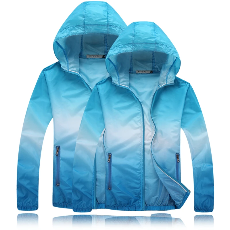 

Summer women Quick Dry Skin Sun Protection Clothing Couple Coat Fashion Windbreaker Waterproof Men Women Jacket