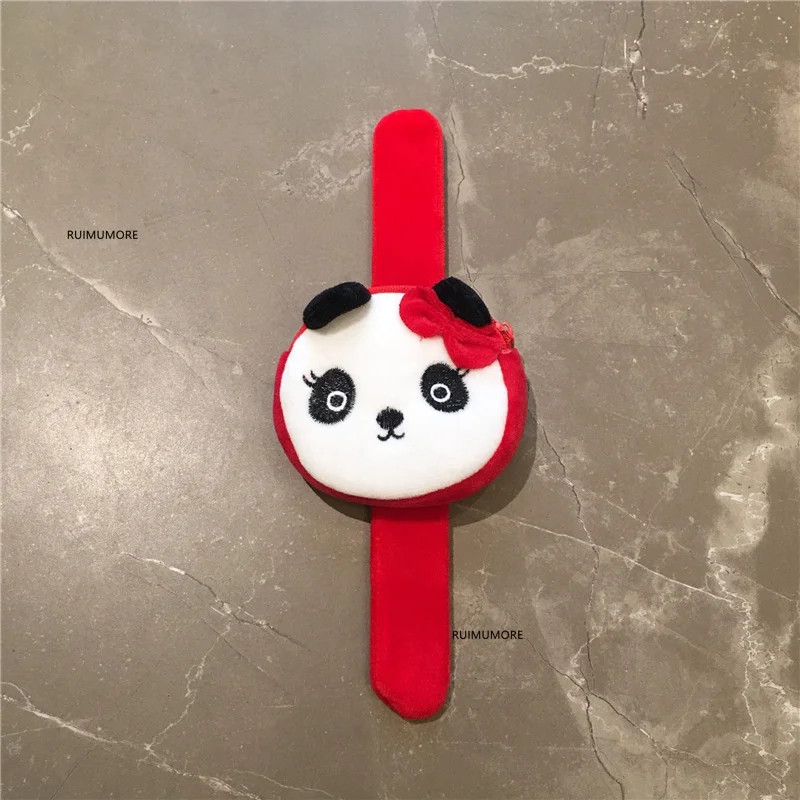 2 цвета на выбор-новый маленький плюшевый Кошелек 7 см в виде панды детский с