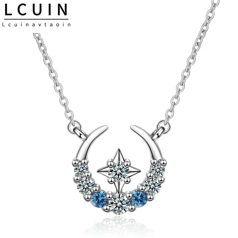 

Women's Fashion Star Moon Necklace Tassel Drop Zircon Pendant Simple Necklaces Jewelry Choker Collares Naszyjnik Ketting
