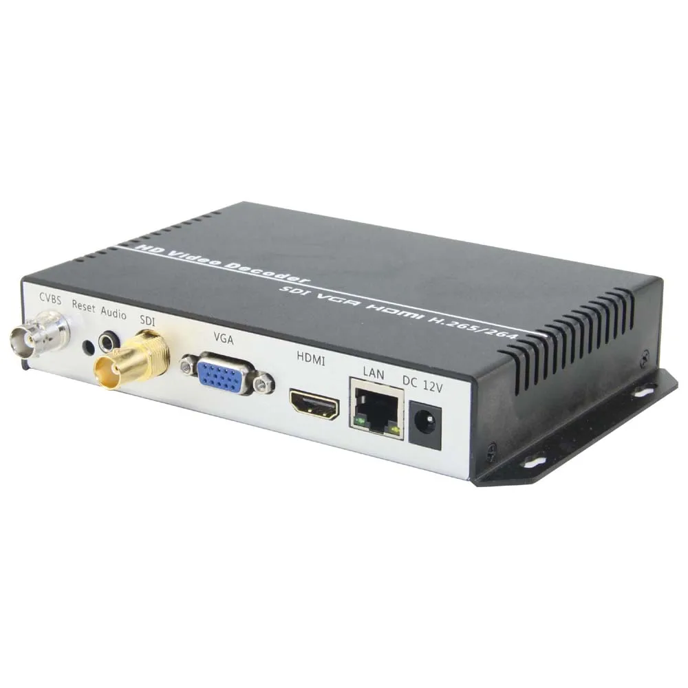 U8Vision H.265/H.264 SDI видео декодер для сетевого потокового декодирования как RTMP/RTSP/UDP/HTTP