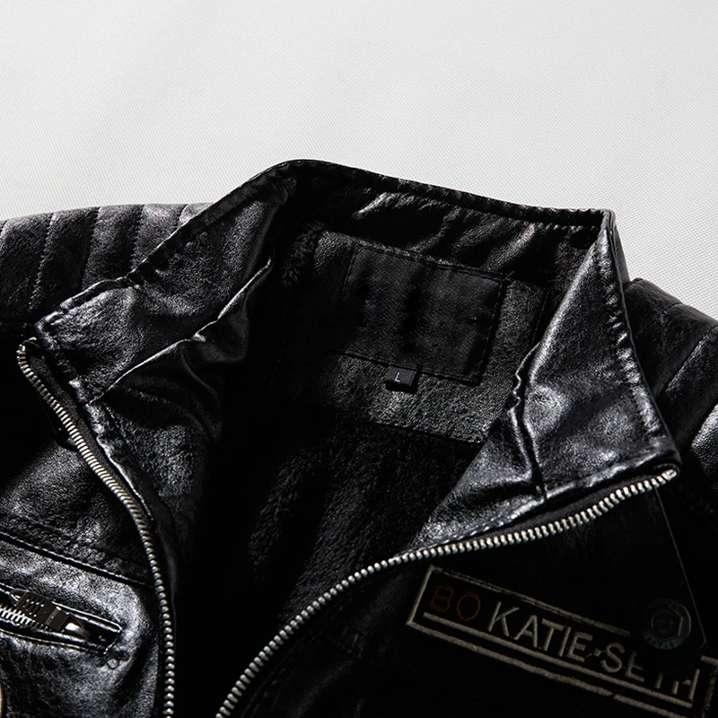 Мужская кожаная куртка новинка 2021 мужское пальто из искусственной кожи