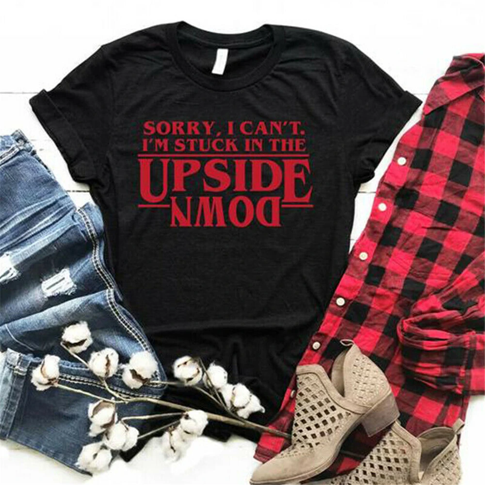 Футболка с принтом Friends Don't Lie Stranger Things Upside Down Thing футболка Hawkins|Мужские футболки| |