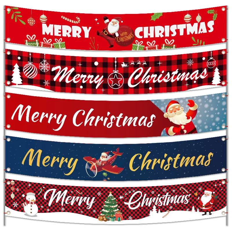 

Christmas Decorations for Home Porch Sign Merry Christmas Decorative Door Banner Hanging Xmas Ornaments Navidad 2021 new year