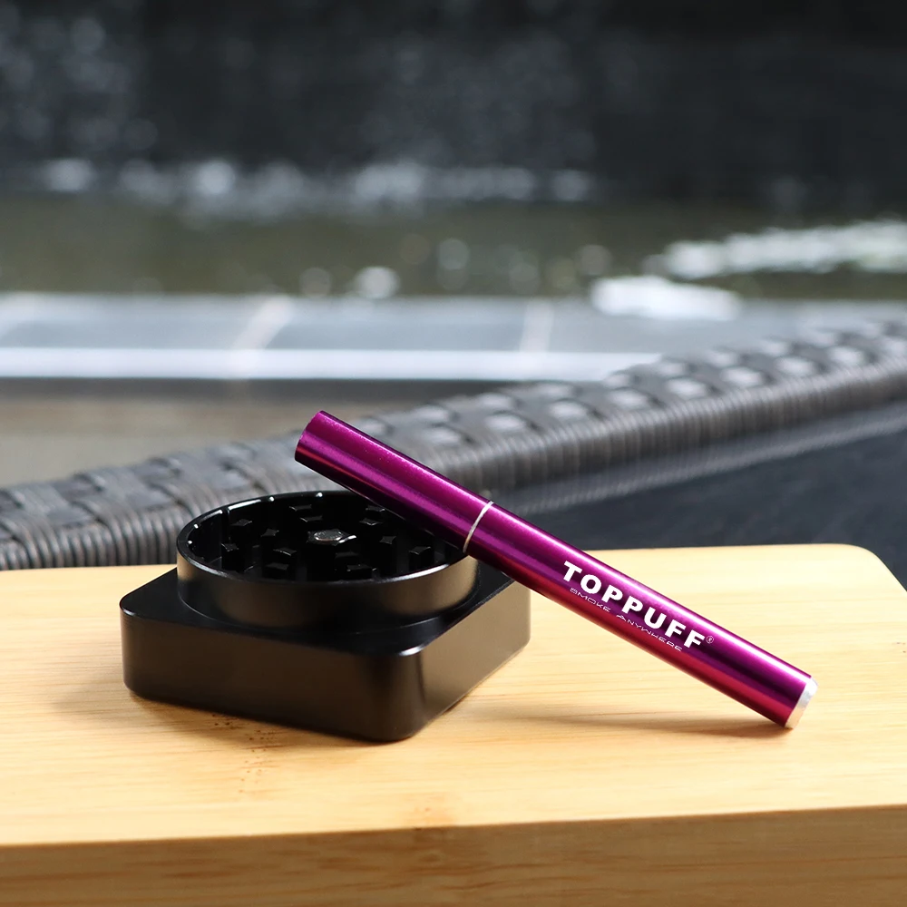 Трубка для курения трав мундштук Алюминий один нападающий 78 мм металла табак