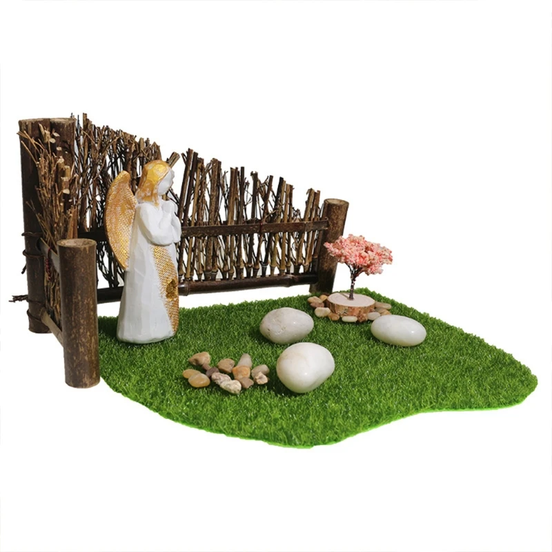 

Garden Ornament Landscaping Wishing Angel Statue Resin Craft Yard Decoration Perfect Holiday Birthday Patio Porch Decor