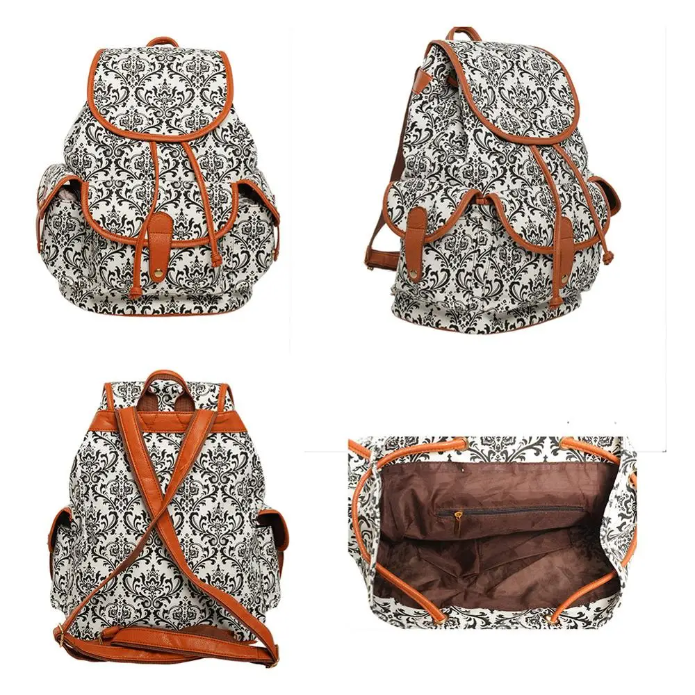 

Women Backpack Fashion Canvas Backpack Large Capacity School Bags for Teenage Girls Backpack Female Backpack Women/WZ012