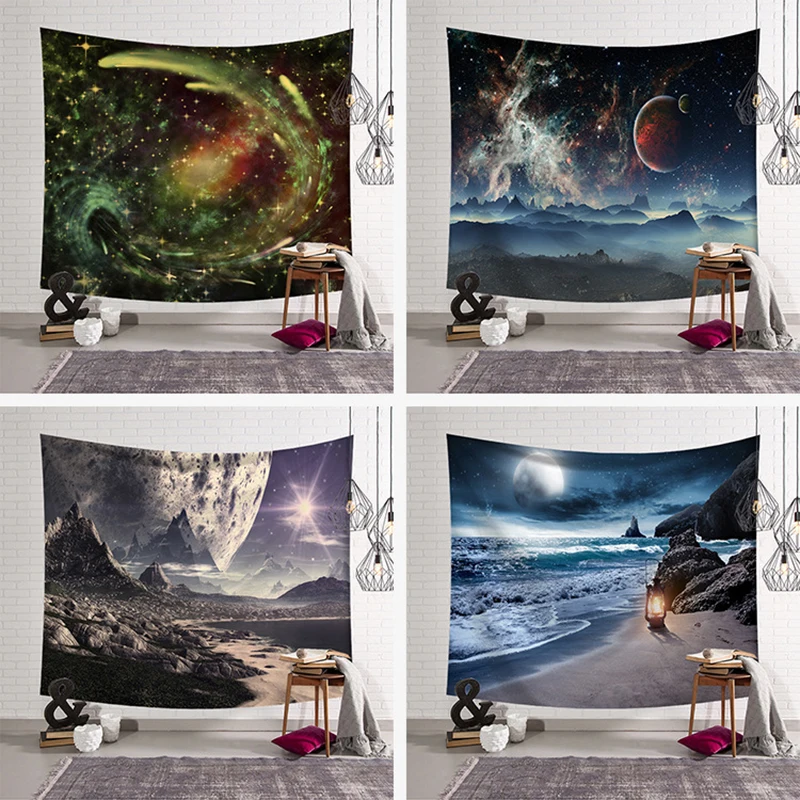 

Galaxy Wall Hanging Leisure bedroom Decor styles Psychedelic Abstract Carpet tapestry