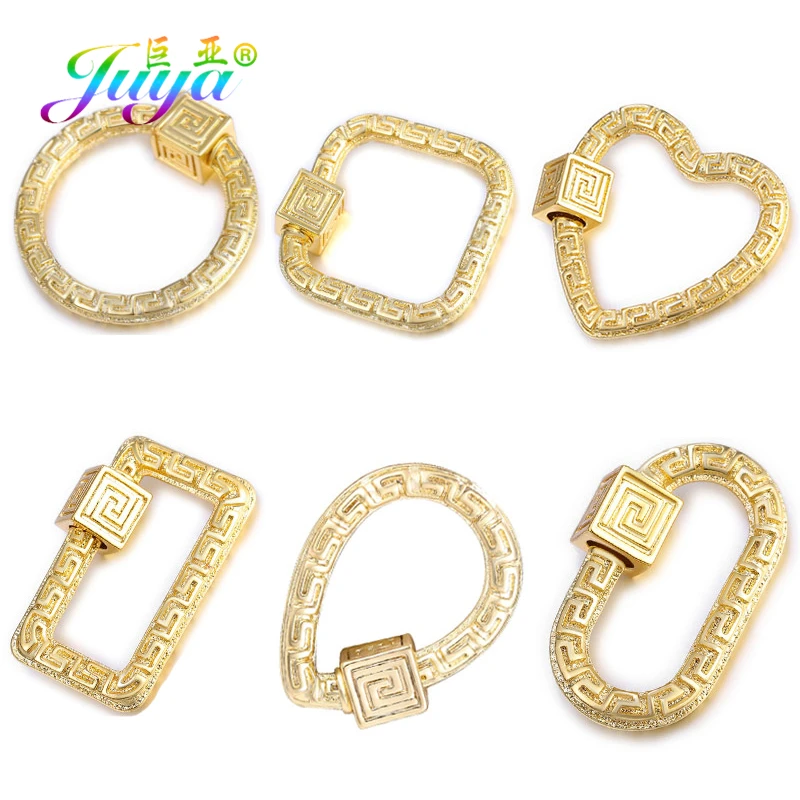

Juya DIY Mesh Chains Pendant Jewelry Making Accessories Supplies Handmade Decoration Fastener Locket Screw Carabiner Clasps