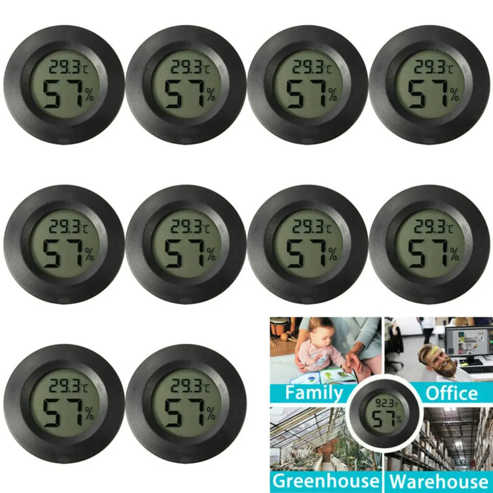 

Outdoor Sports Thermometer Reptile Electronic Hygrometer Round Hygrometer Camping Equipment Tool Accessories Outdoor Gadget