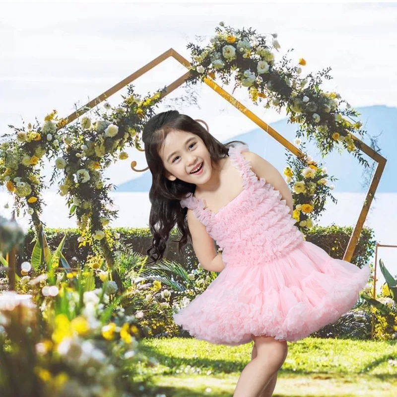 Детское летнее платье-пачка на бретельках | Детская одежда и обувь