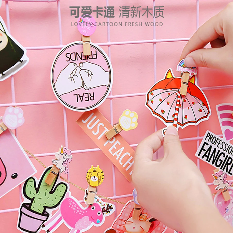 Tronzo DIY деревянные пасхальные фото зажимы 10 шт./лот милый мультфильм кролик дерево