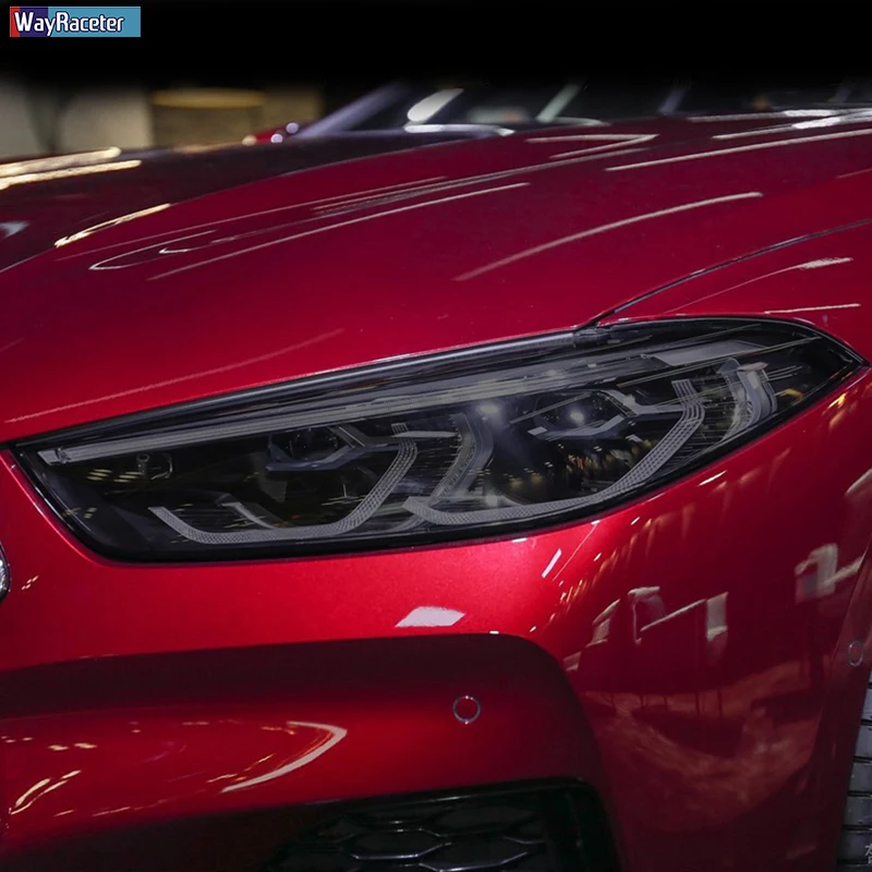 2 шт. Прозрачная Черная защитная пленка для автомобильных фар BMW 8 серии G14 G15