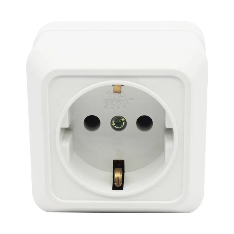 Настенная розетка с креплением на стену макс. 250 В переменного тока 16 А упаковка 2