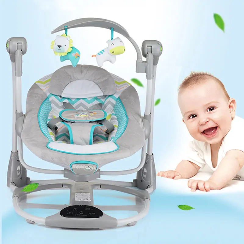 Baby Electric swing cradle with IMD Screen Touch Baby Rocking Chairs For Children Chaise Longue  Remote Control Baby Swing