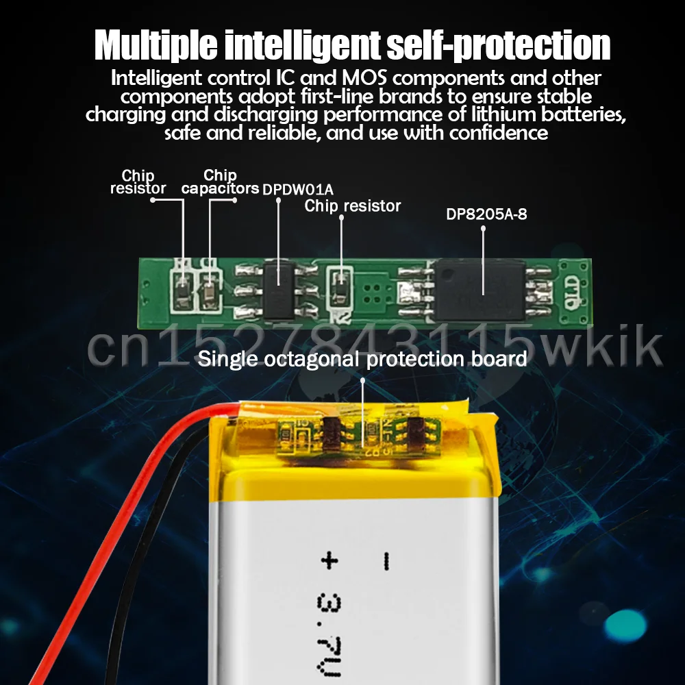 Перезаряжаемый литий-полимерный аккумулятор для GPS DVR MP3 MP4 DVD Bluetooth-наушников