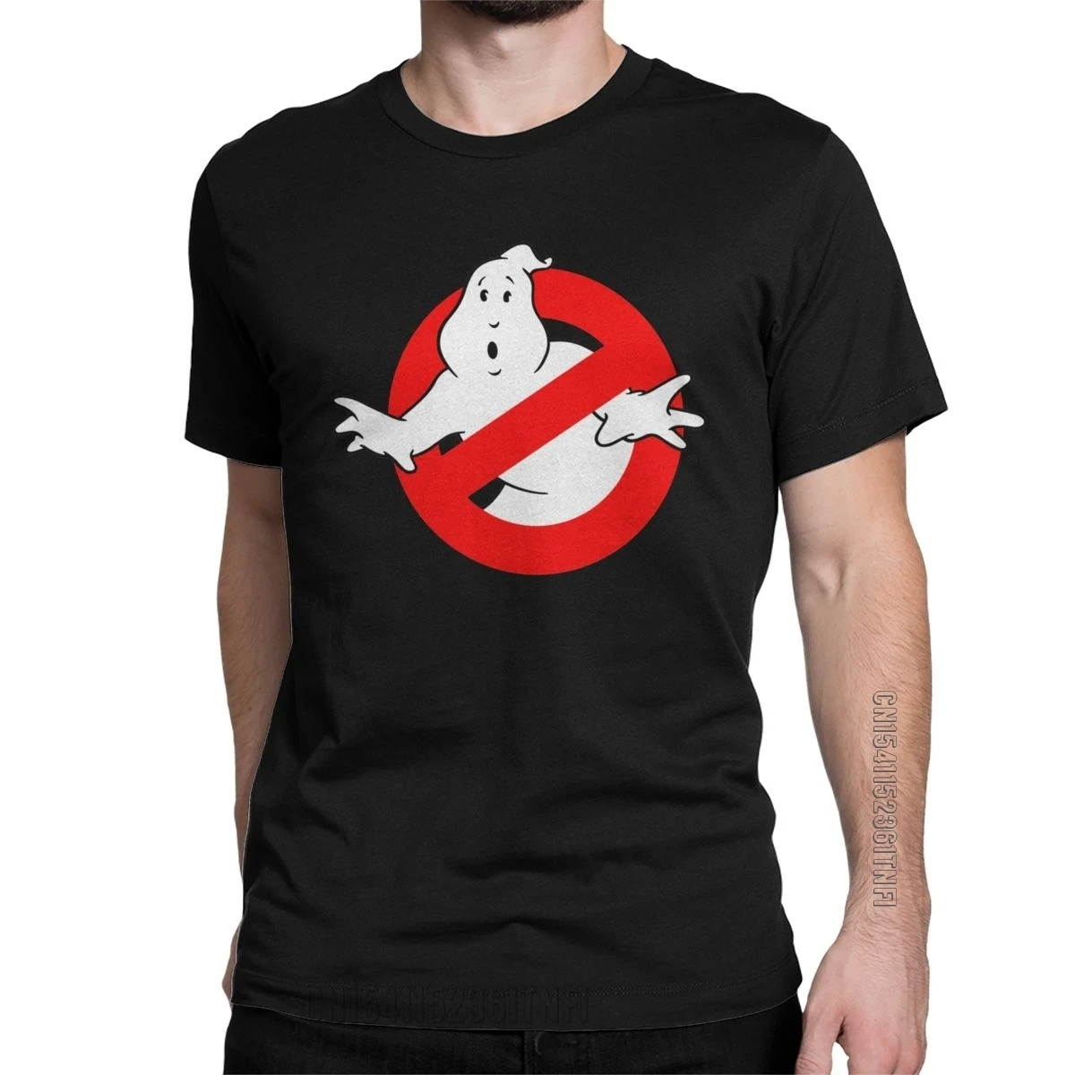 Ghostbusters Logo Marshmallow T Shirt erkek saf pamuk mizah T-Shirt O boyun tee klasik kısa kollu üstleri artı boyutu