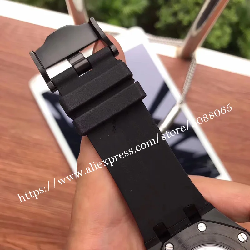 

Men's Automatic Watch 2019 Steel Case Bracelet Mechanical Luminous Hands 44mm Brushed Sapphire Folding Clasp P3 5