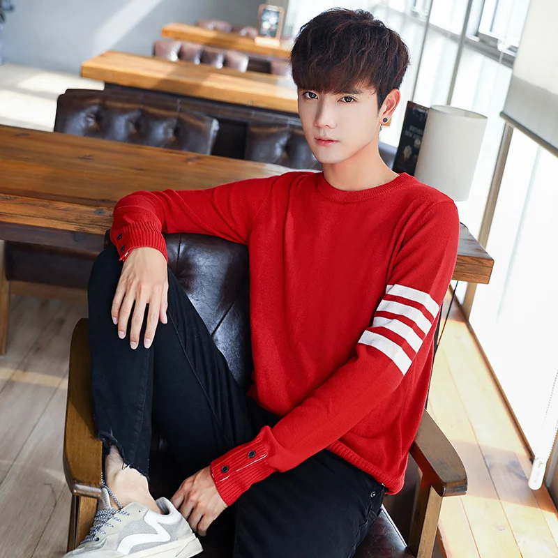 Liketkit новинка Осень-зима мужской свитер 2019 с круглым вырезом Одноцветный