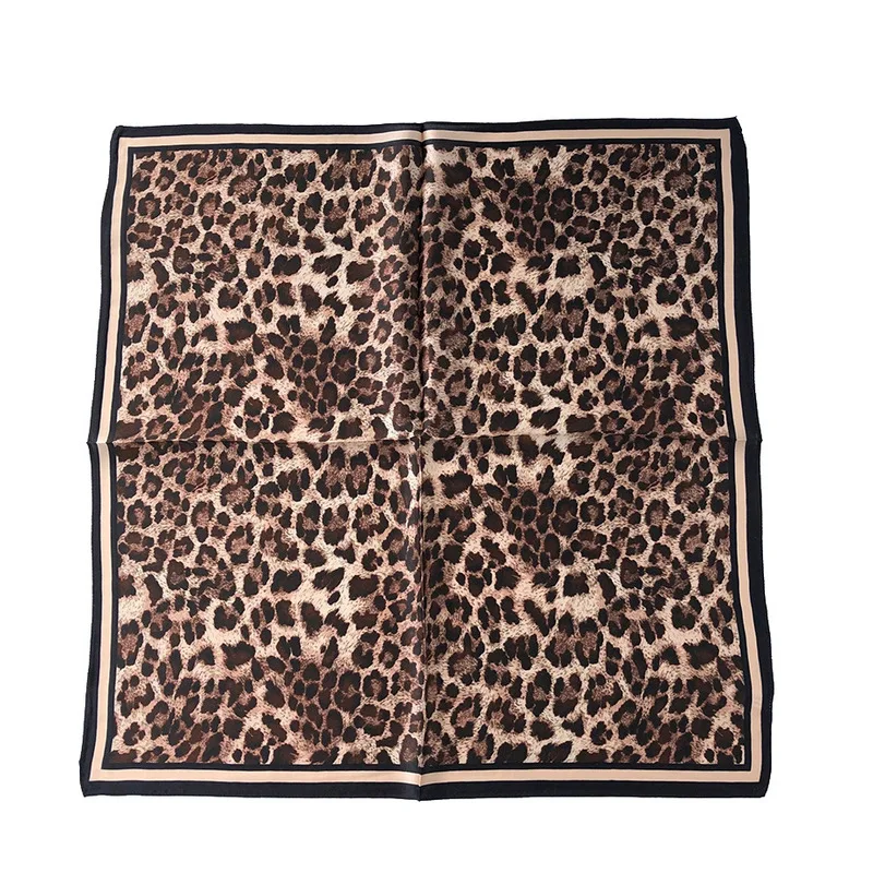

High Quality Leopard Women Scarf 100% Real Silk Scarves 2020 Ladies Foulard Pashmina Shawls And Wraps Soft Bandana Hijab Poncho