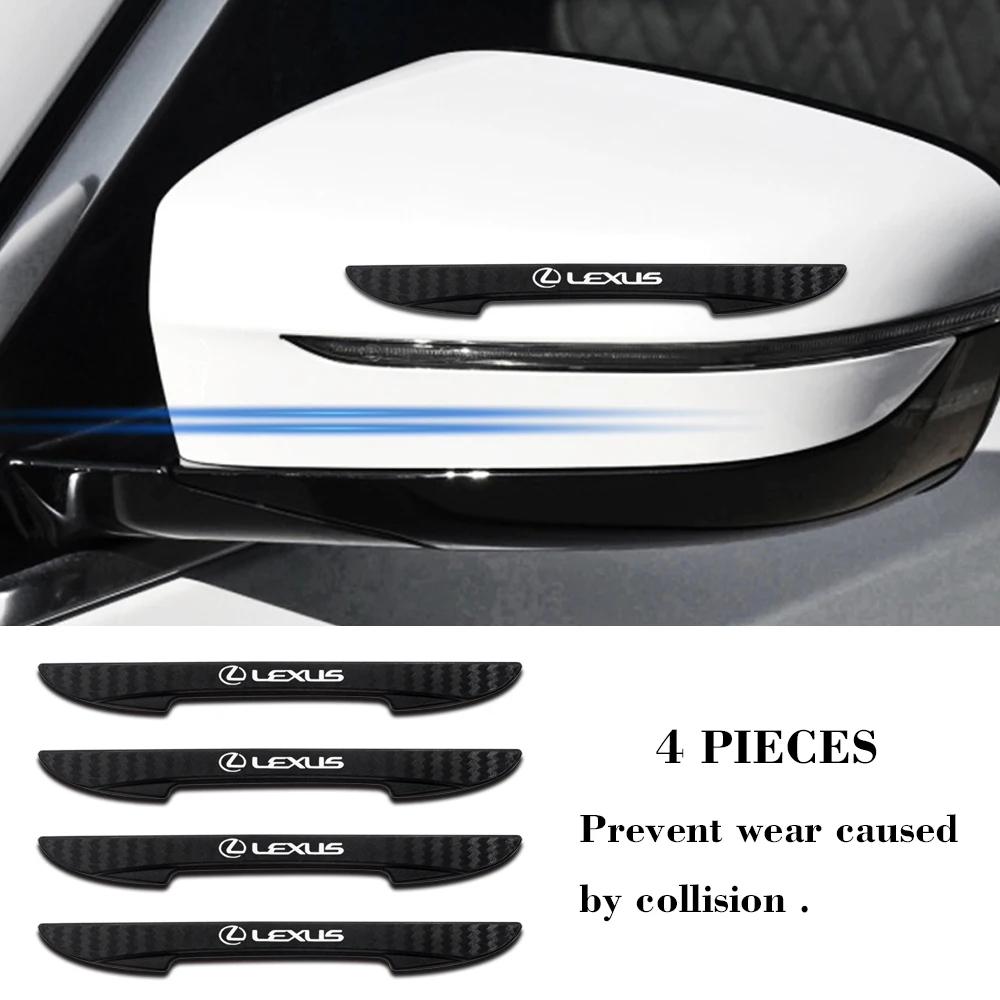 

4pcs Car-Styling DIY Car Decoration Strip Sticker Decals Car Door Bumper Strips For Lexus CT ES GS GX IS LF-A LS LX RX SC