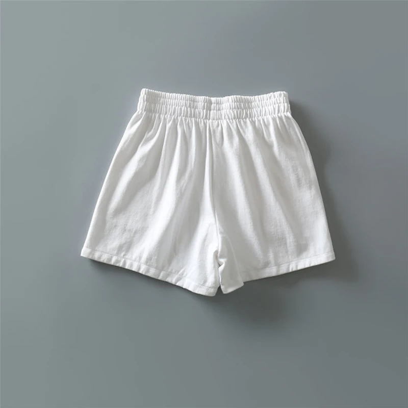 Шорты женские свободные в Корейском стиле с завышенной талией и надписью |