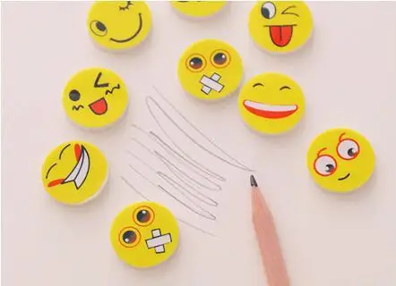 Ellen Brook, 4 шт., новинка, Милый мультяшный ластик Kawaii Phiz, резина, корейский стиль, канцелярские принадлежности, офисные, школьные принадлежности, новинка, подарок для детей