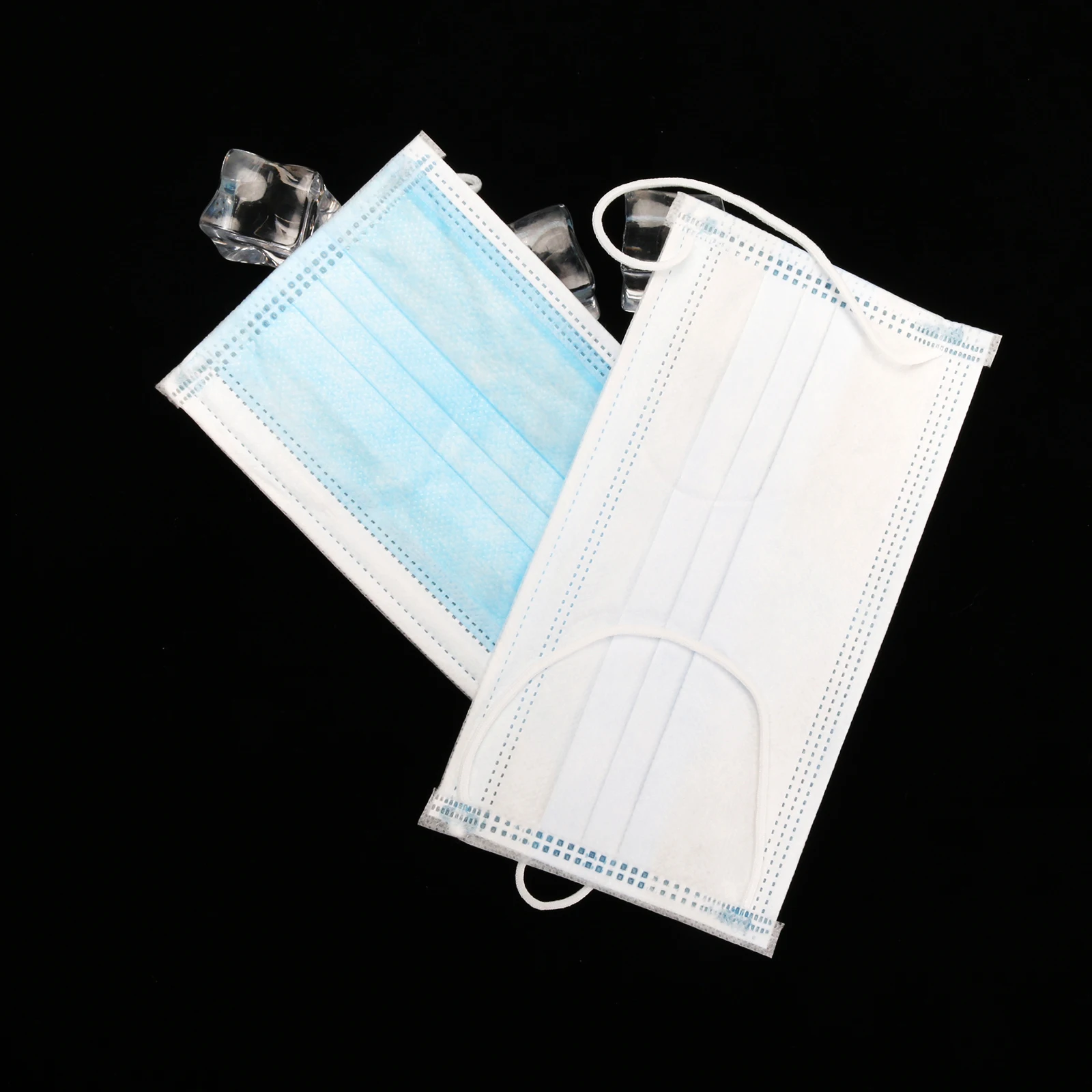 

50pcs Cotton Disposable Mask Black Face Mouth Mask Earloop Activated White Black Blue Pink Multi Color