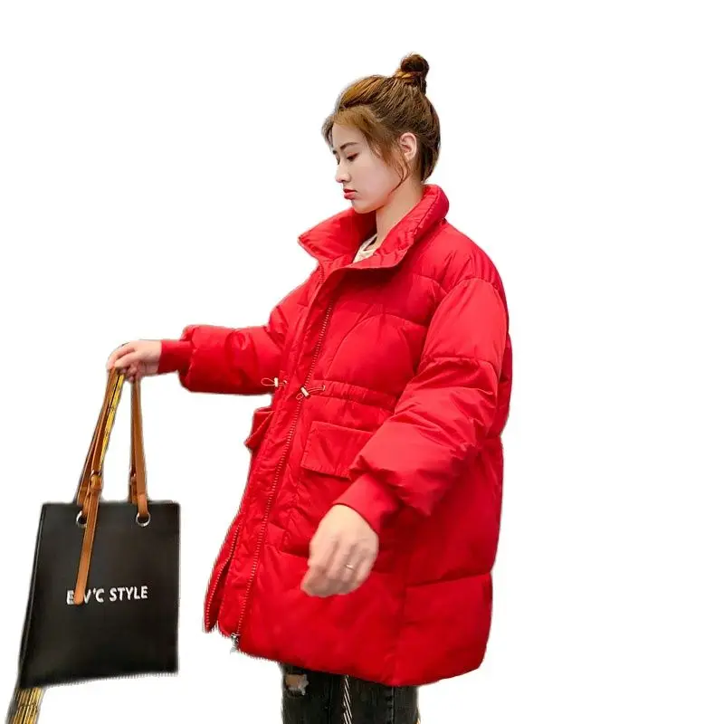 

2022 модные осенне-зимние куртки, пальто, женская одежда, повседневная утепленная парка, верхняя одежда для девочек, хлопковые куртки D53