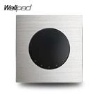 Wallpad, серый однокнопочный переключатель с мгновенным контактом, Серебряная пластина из алюминиевого сплава серии L6 для дверной камеры