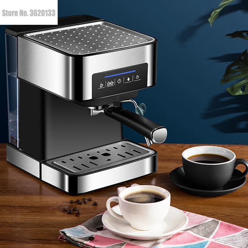 Household Espresso Machine 20bar Coffee Maker Semi Automatic Cappuccino 220V Italian Steam Type Milk Frother Touch Panel | Бытовая