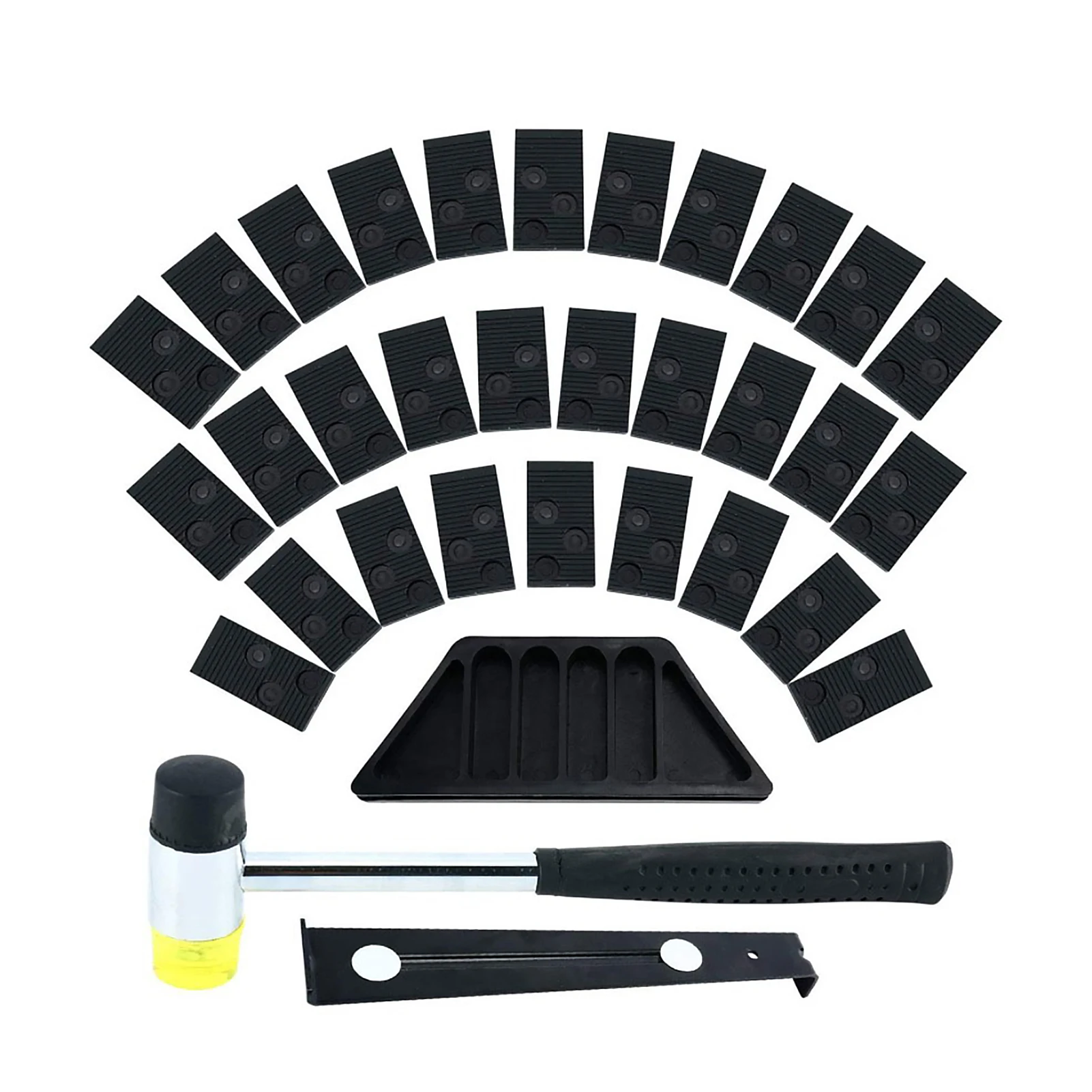 

Home DIY Laminate Wood Fitting Tools Widen Pull Bar Professional With Tapping Block Reinforced Flooring Installation Kit Spacers