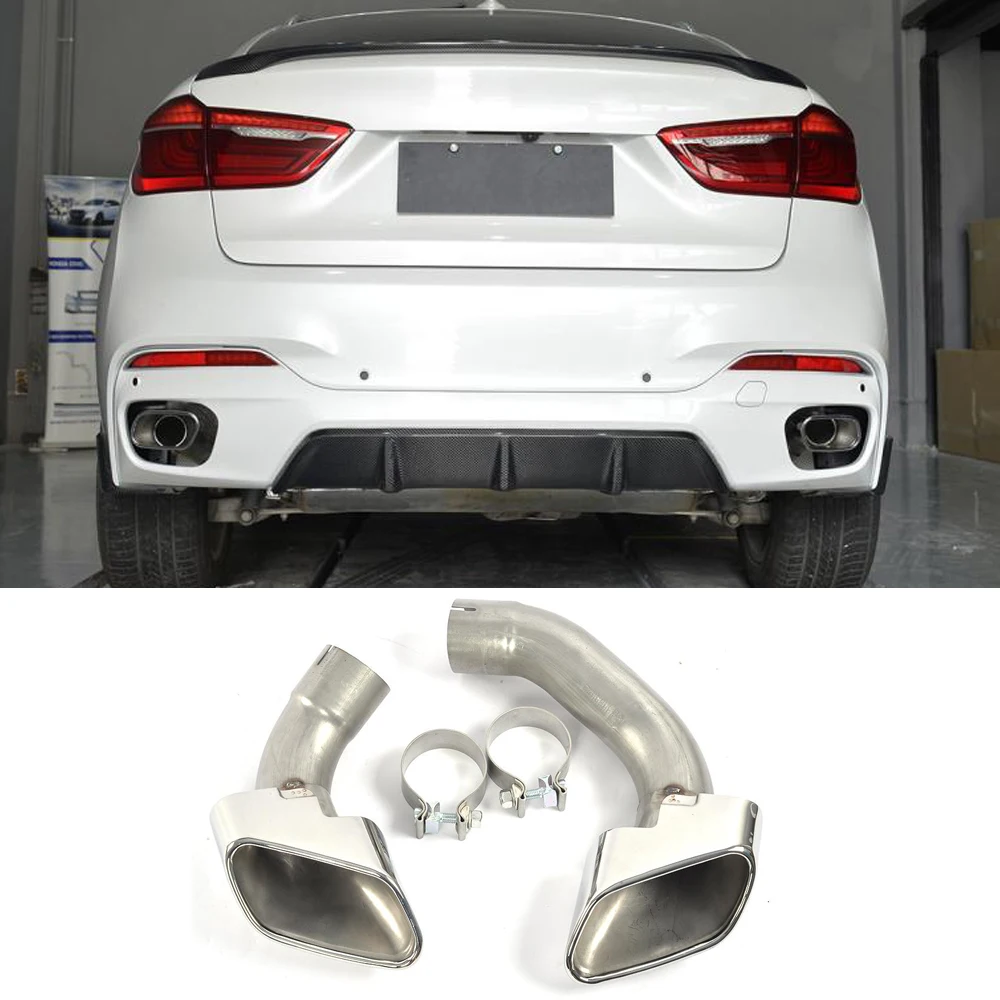 Автомобильные наконечники для глушителя выхлопной трубы из нержавеющей стали BMW