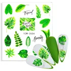 2021 Новое поступление наклейки на ногти цветок лист Дерево зеленые наклейки для ногтей Сделай Сам дизайн ногтей декоративные наклейки инструменты для моделирования маникюра