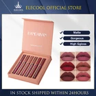 Новинка 6 цветовнабор модный Жидкий блеск для губ натуральный увлажняющий водостойкий бархатный блеск для губ в подарочной коробке модный макияж TSLM1