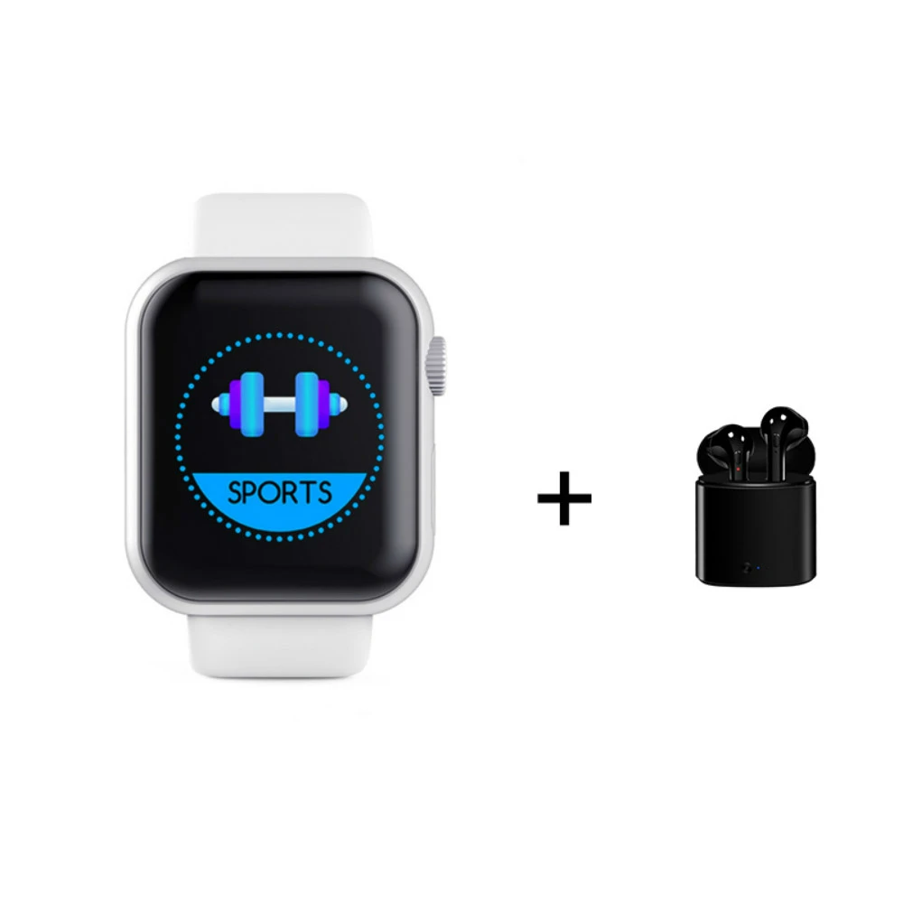 Новые умные часы D20 и i7s tws беспроводные наушники Air Bluetooth 5 0 Pods Tracker спортивные для