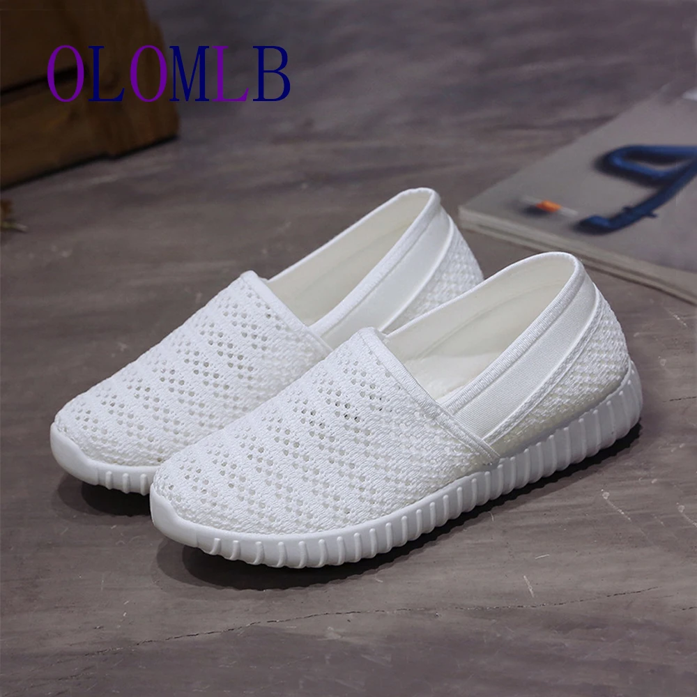 2020 г. новая женская повседневная обувь с дышащей сеткой модные тонкие туфли