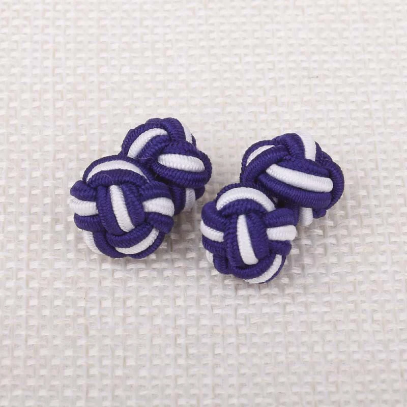 Креативные запонки с китайским узлом модные двойные веревочные для мужской