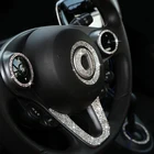 Роскошные Стразы для салона автомобиля, полный набор декоративных кристальных наклеек для SMART 453 451 Fortwo Forfour, аксессуары для украшения автомобиля