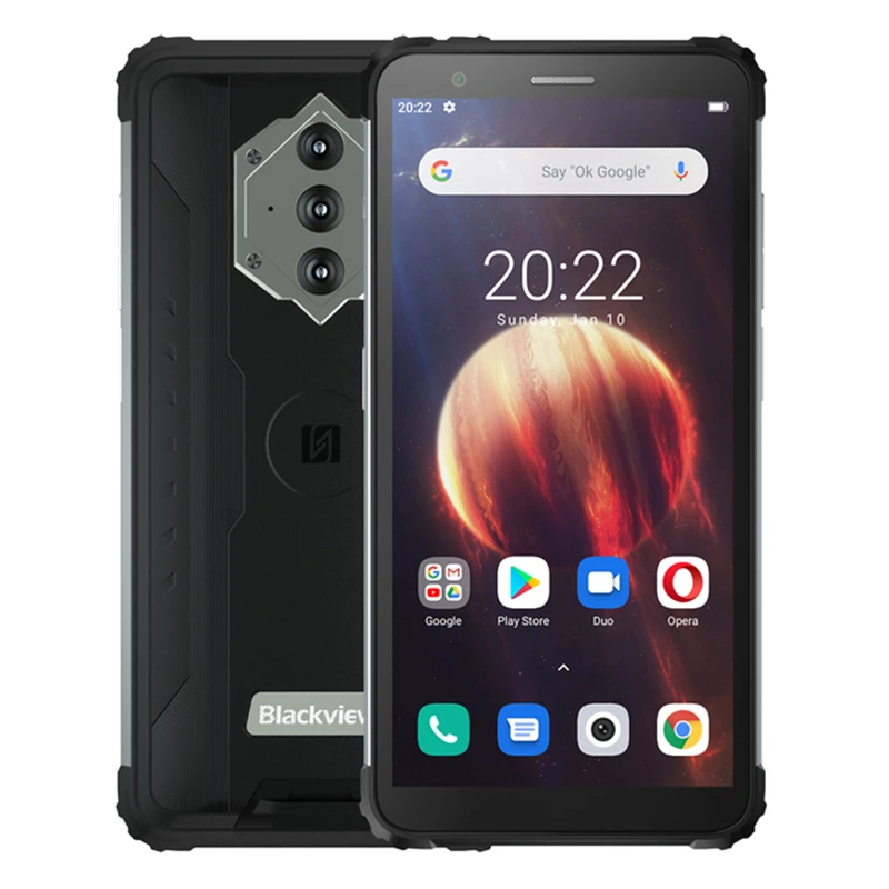 

Blackview BV6600 IP68 Smartphone 4GB RAM 64GB ROM 8580mAh 5.7" Octa Core 16MP Android 10 NFC Rugged Waterproof Mobile Phone