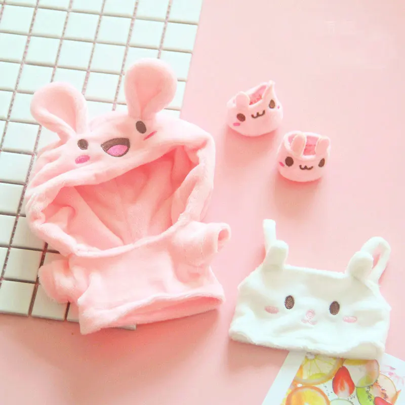 Одежда с кроликом, штаны, 20 см, костюм, 20 см, одежда для малышей, exo love bean, кукла, шляпа, обувь, кукла, аксессуары для кукольной одежды