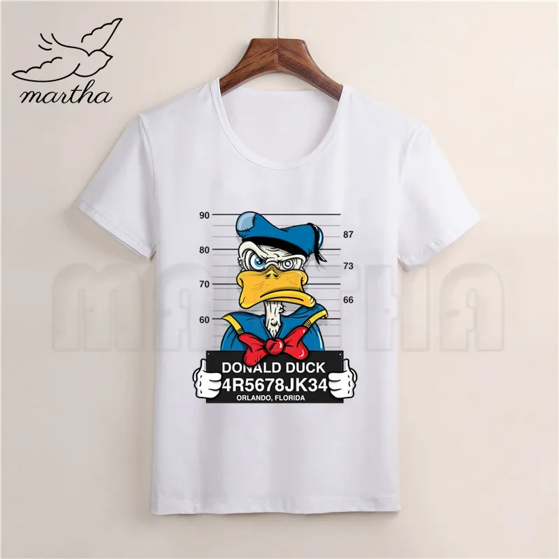 Белая футболка с изображением Микки Мауса и забавной собаки Футболка принтом из