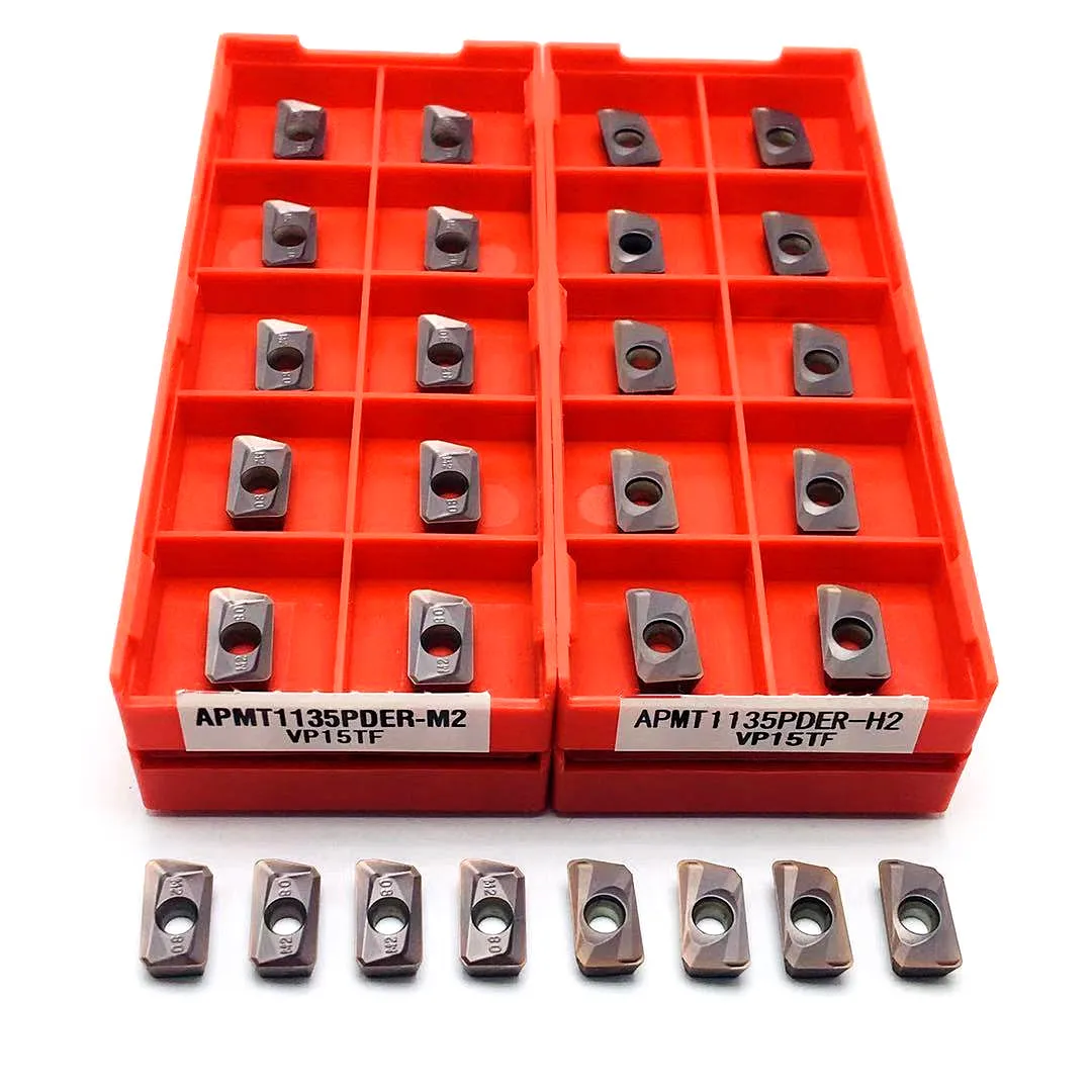 Herramienta De Torneado De Alta Calidad Apmt1135 M2 Vp15Tf Apmt1135 M2 Inserto In Carburo Inserto Di Fresado Cnc Apmt 1135