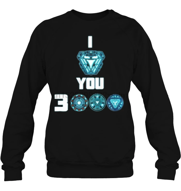 Мужская толстовка с капюшоном I Love You 3000 Arc Reactor Version2 женская уличная одежда |
