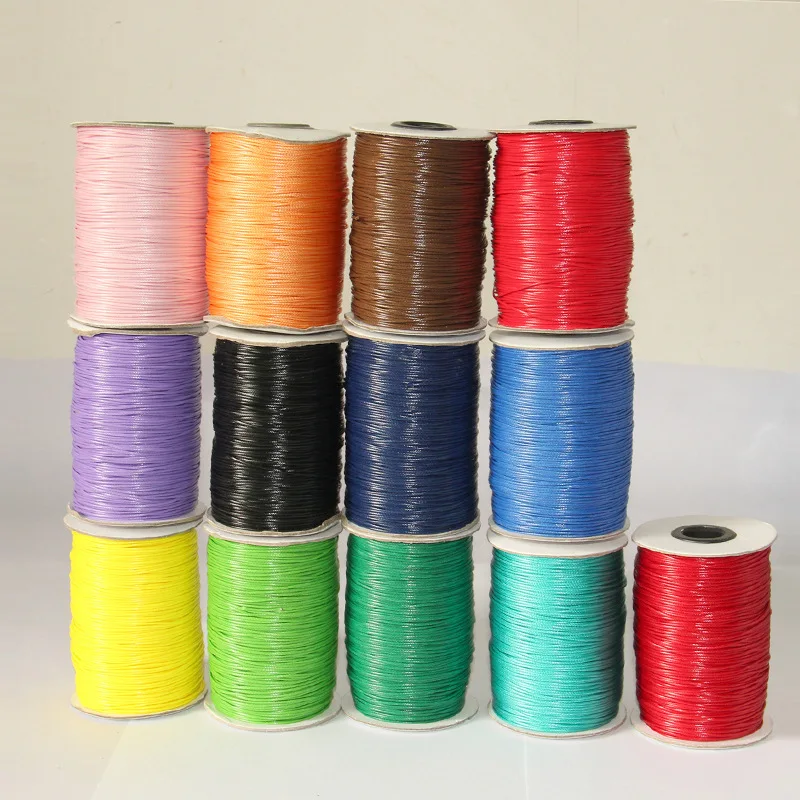 5/10/15/20/25m New color wax cord rope diy braided wire rope necklace rope roll handmade jewelry accessories