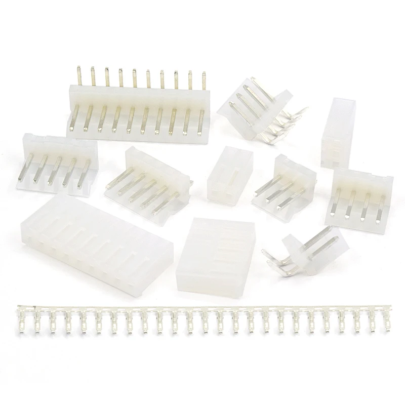 

10set CH3.96mm connector 2/3/4/5/6/7/8/9/10PCH3.96 straight/curved Bending needle seat/plug/reed Terminal Kit/Housing/Pin Header