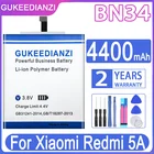 Аккумулятор мощностью 4400 мАч BN34 для Xiaomi Redmi 5A, сменные батареи большой емкости + бесплатный инструмент
