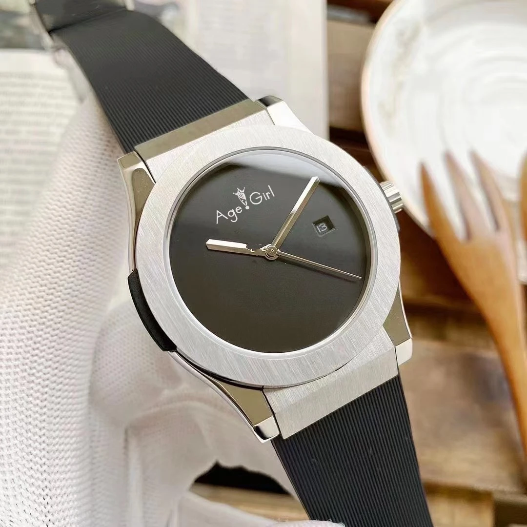 

Luxury Brand New Men Automatic Mechanical Date Watches Black Rubber Grey Leather Titanium Stainless Steel Crystal Sapphire Watch