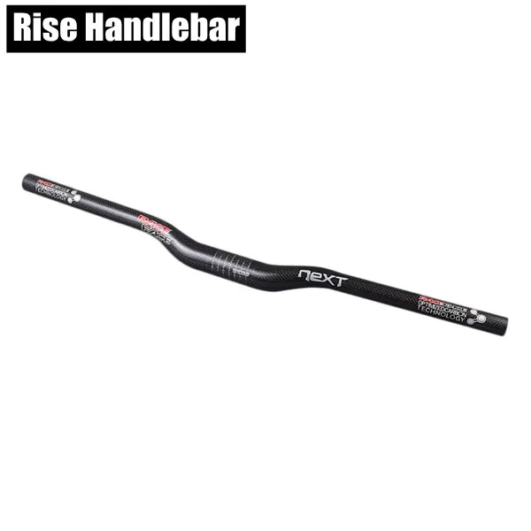 Rise Handlebar Гоночная лицевая сторона Next 3K углеродный велосипед MTB Руль набор велосипед подъем/плоский руль или стержень или подседельный штырь Велоспорт Горный запчасти - Цвет: Rise Handlebar