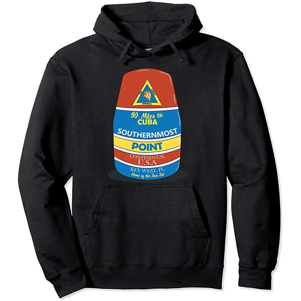 

West Buoy Florida Keys Conch Nautical Sailboat Floridian Pullover Hoodie