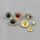 30 комплектов 12 мм Кристальные заклепки из горного хрусталя Алмазные шпильки сделай сам ремесла аксессуары для волос шипы для украшения кожи трубчатые сверла гвозди